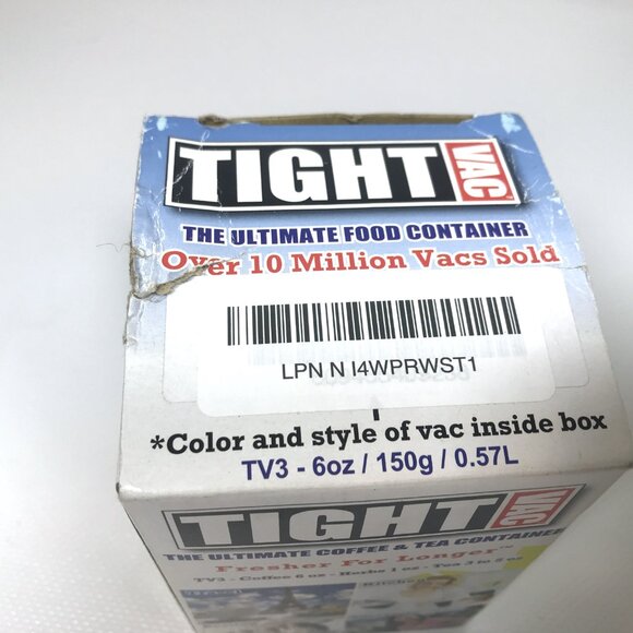 Tight Vac Vacuum Sealed Container for Coffee Tea Herbs Snacks 6 oz - Picture 12 of 12